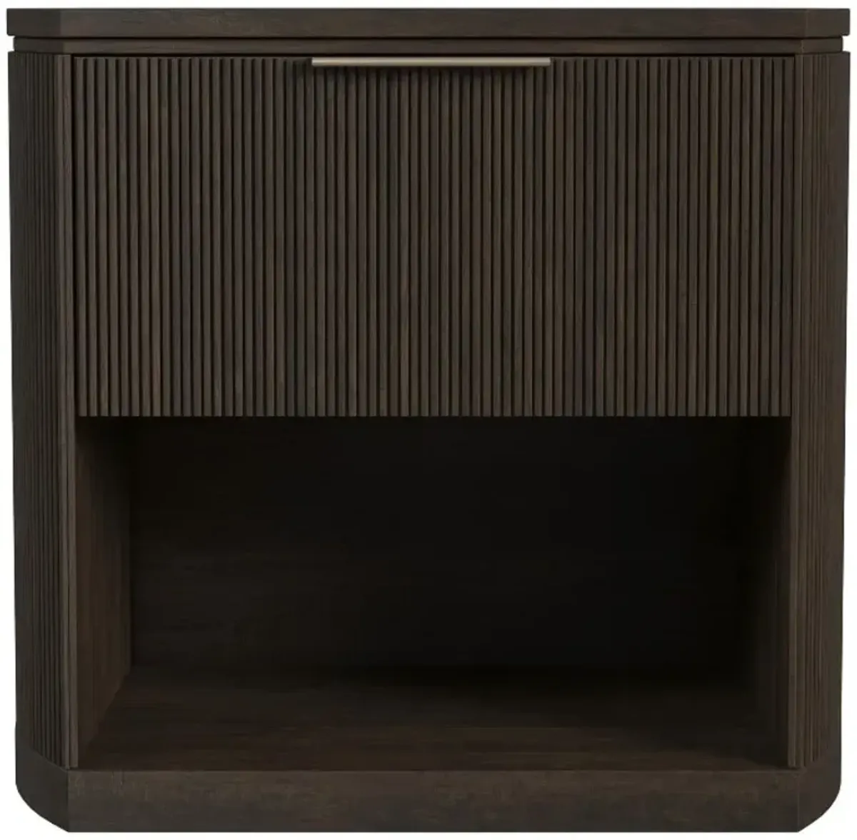 Elements International Sylvie Dark Brown Nightstand