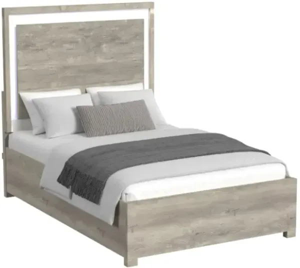 Elements International San Matteo Dual Tone Full Panel Bed