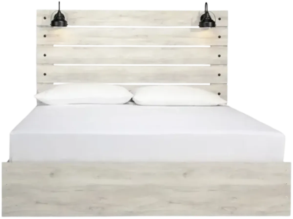 Signature Design by AshleyÂ® Cambeck Whitewash King Panel Bed