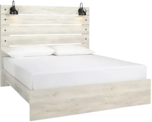 Signature Design by AshleyÂ® Cambeck Whitewash King Panel Bed