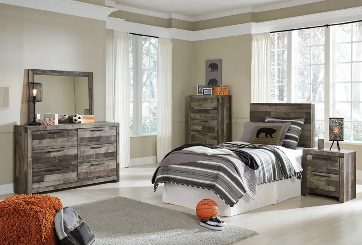 BenchcraftÂ® Derekson Multi Gray Twin Panel Bed