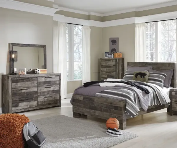 BenchcraftÂ® Derekson 3 Piece Multi-Gray Full Bedroom Set