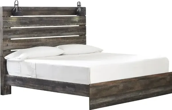 Signature Design by AshleyÂ® Drystan Brown King Panel Bed