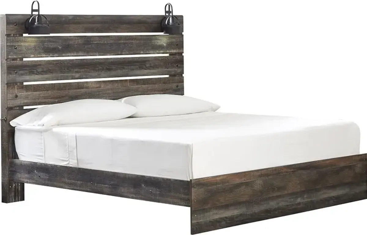 Signature Design by AshleyÂ® Drystan 4-Piece Multi King Panel Bed Set