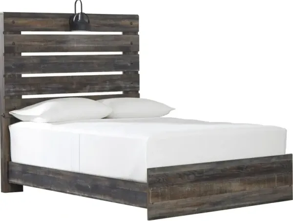Signature Design by AshleyÂ® Drystan Brown Rustic Full Panel Bed