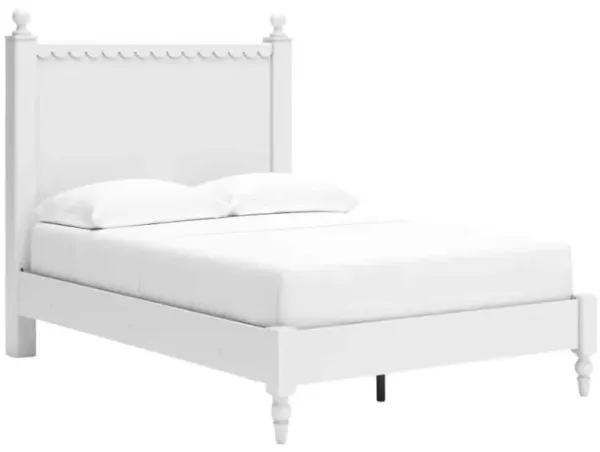 Signature Design by AshleyÂ® Mollviney White Full Panel Bed