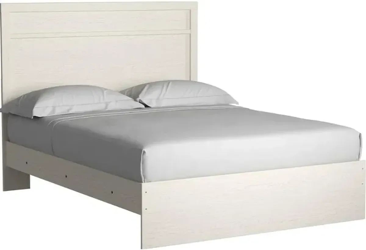 Signature Design by AshleyÂ® Stelsie 4-Piece White King Panel Bedroom Set