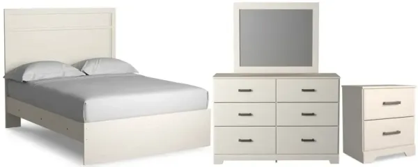 Signature Design by AshleyÂ® Stelsie 4-Piece White Youth Full Panel Bedroom Set