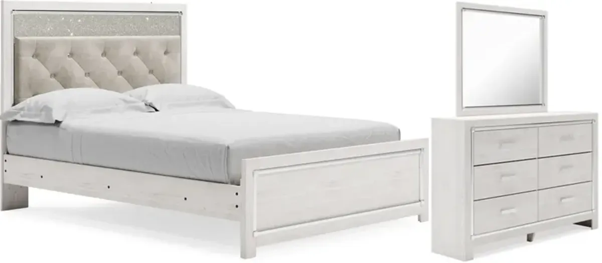 Signature Design by AshleyÂ® Altyra 3-Piece White Queen Panel Bed Set