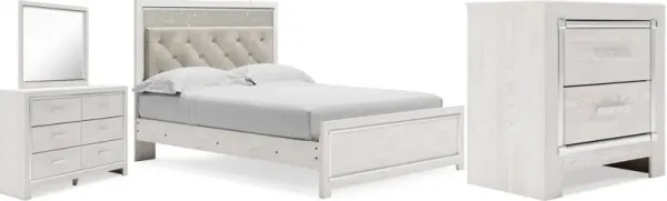 Signature Design by AshleyÂ® Altyra 4-Piece White Queen Panel Bed Set