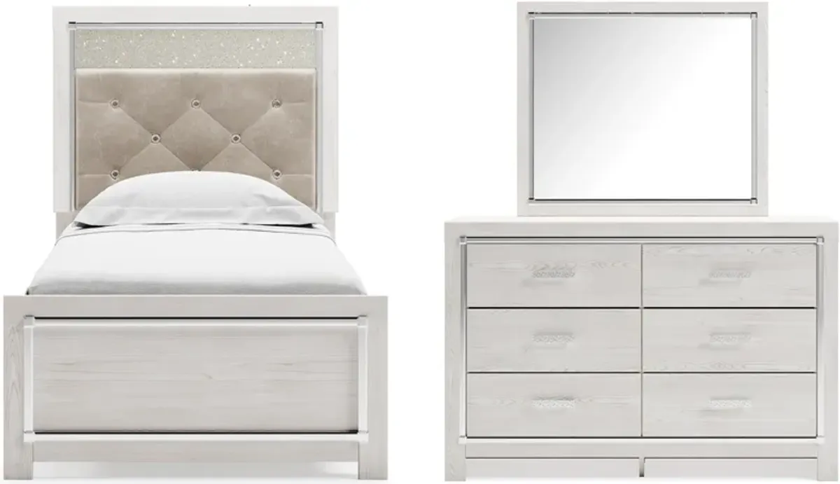Signature Design by AshleyÂ® Altyra 3-Piece White Twin Panel Bed Set