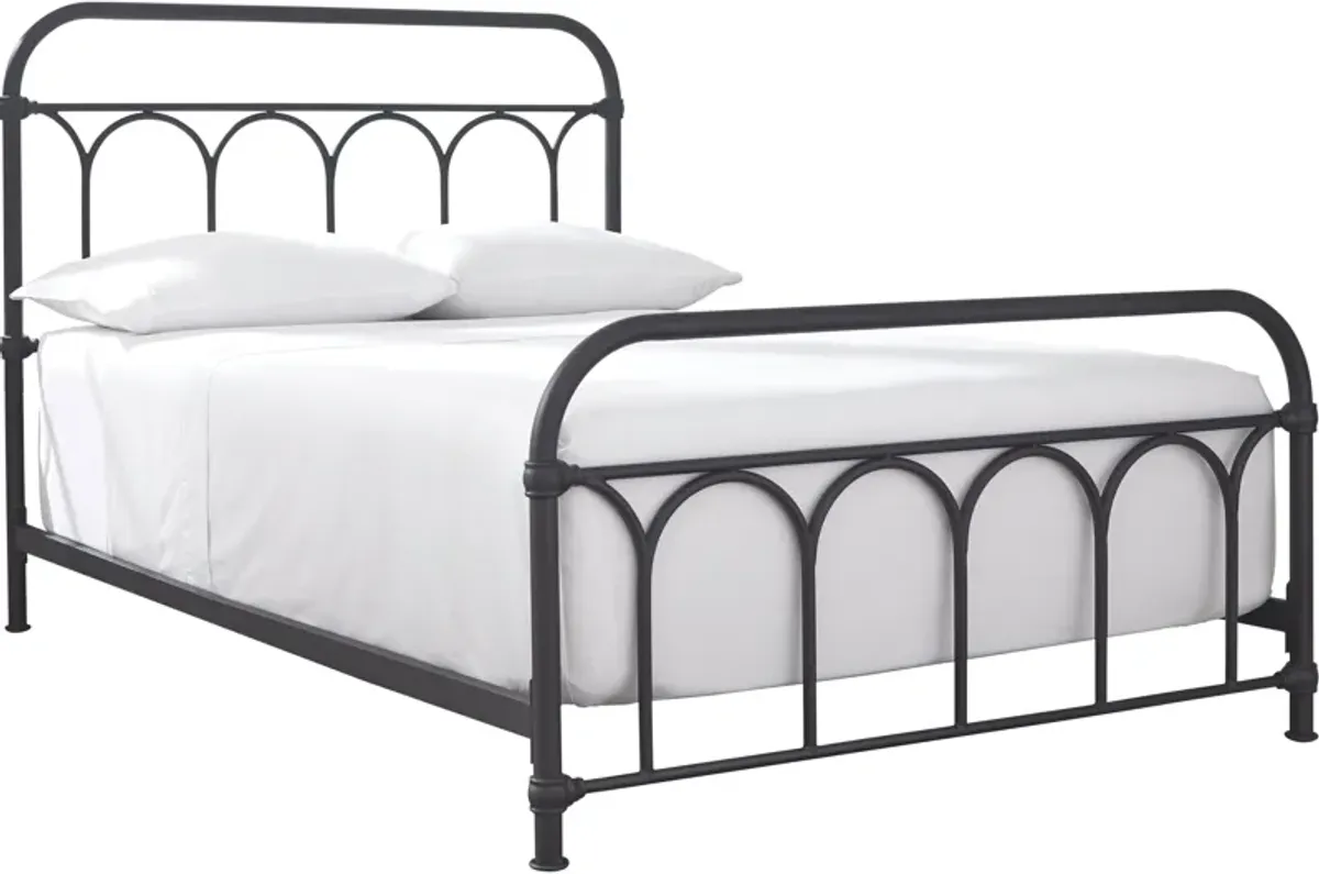 Signature Design by AshleyÂ® Nashburg Black Youth Full Metal Rod Bed