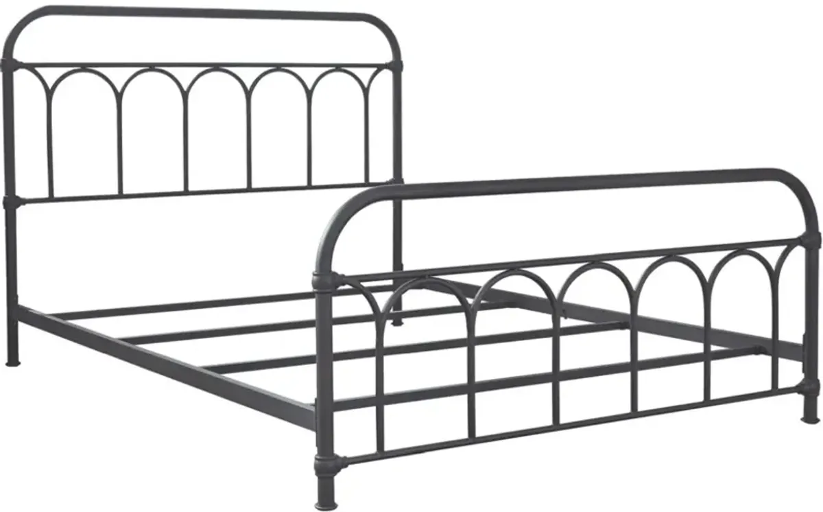 Signature Design by AshleyÂ® Nashburg Black Queen Metal Rod Bed