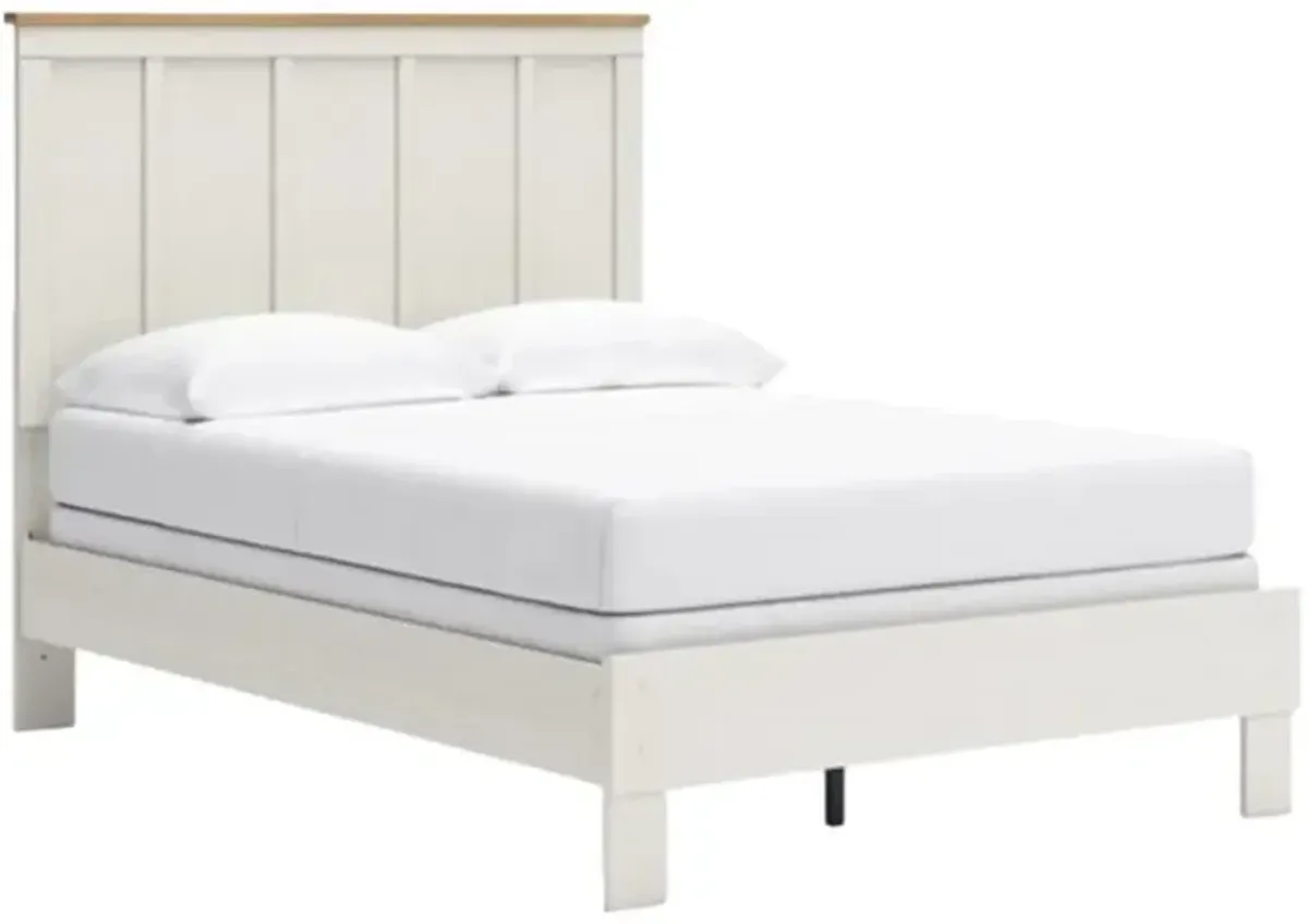 BenchcraftÂ® Linnocreek Warm Brown/White Full Panel Bed