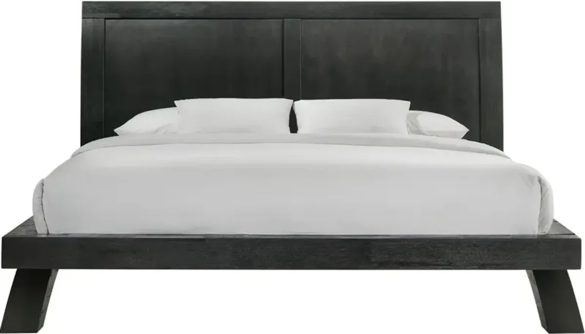 Elements International Allan Black King Platform Bed