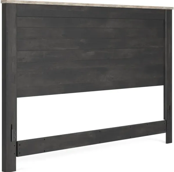 Signature Design by AshleyÂ® Nanforth Graphite King/California King Panel Headboard