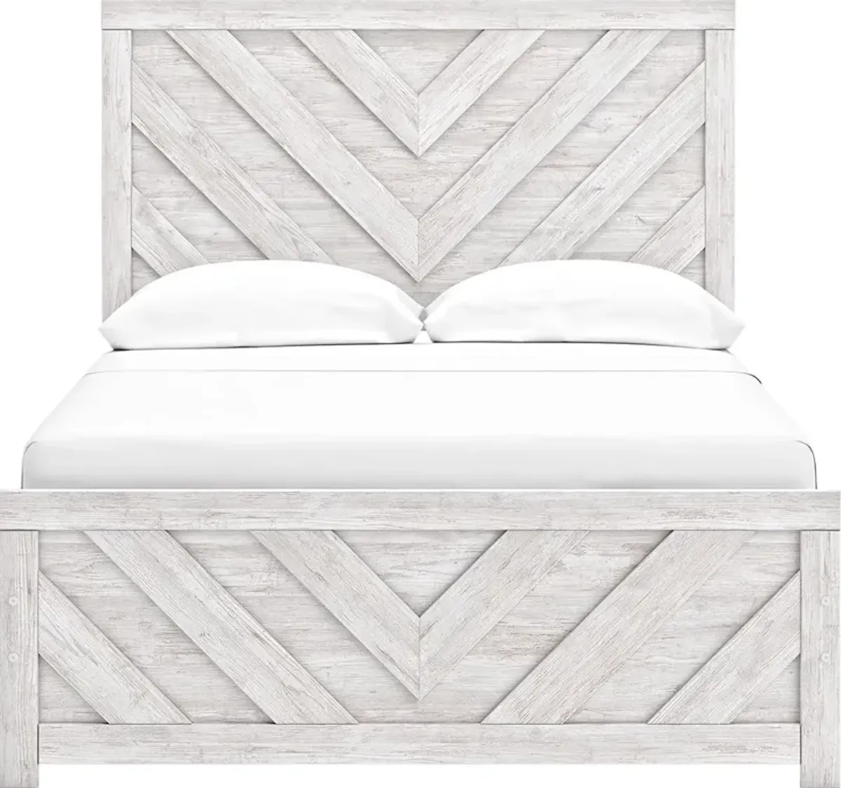 Signature Design by AshleyÂ® Cayboni Whitewash Queen Panel Bed