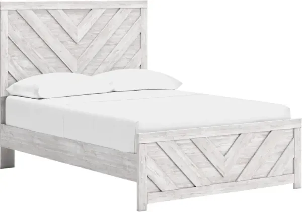 Signature Design by AshleyÂ® Cayboni Whitewash Queen Panel Bed
