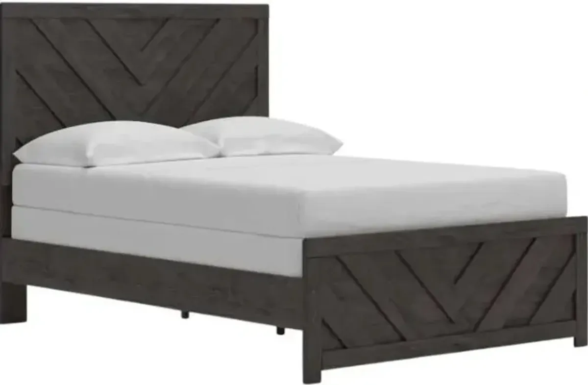 Signature Design by AshleyÂ® Prendonea Charcoal Full Panel Bed
