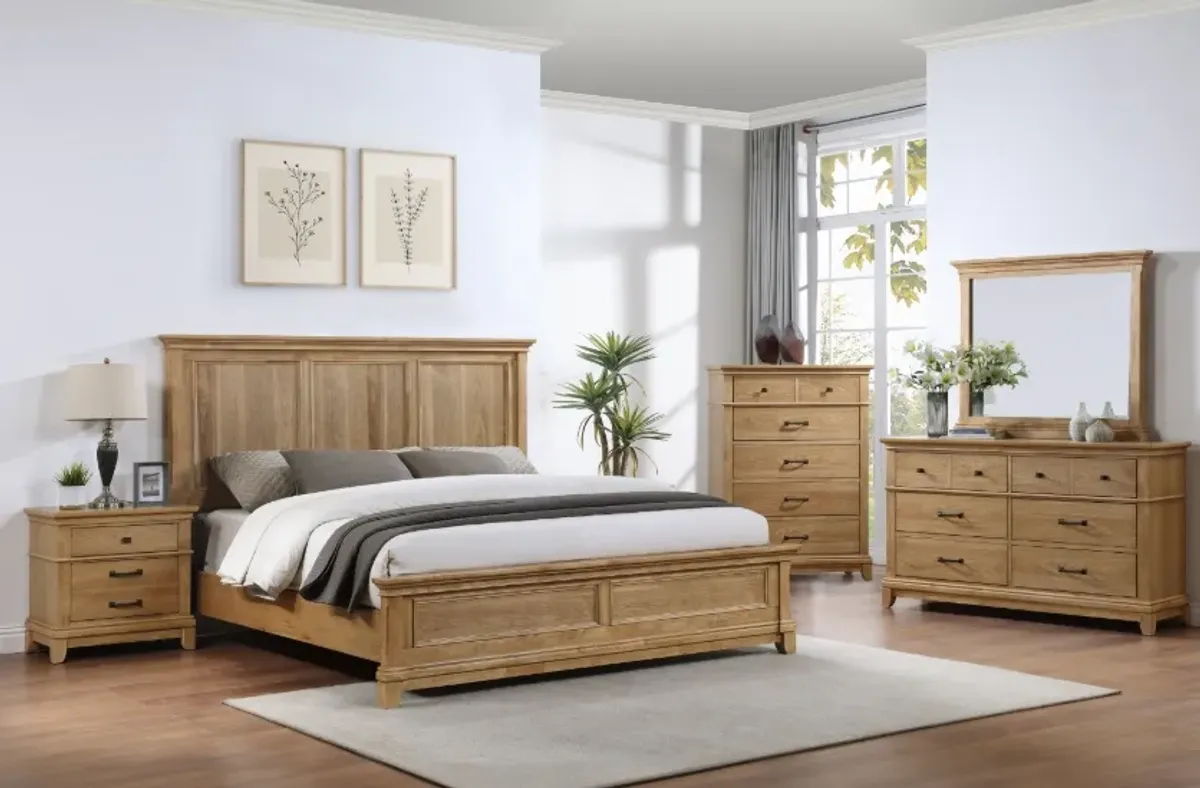 New ClassicÂ® Home Furnishings Sunstone 3-Piece Honey King Bedroom Set