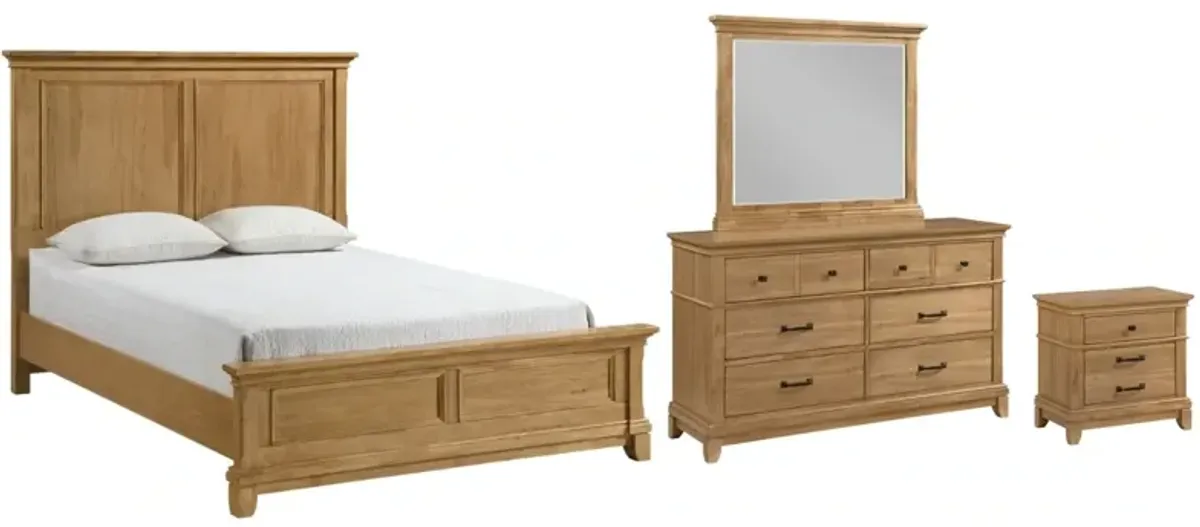 New ClassicÂ® Home Furnishings Sunstone 4-Piece Honey Youth Full Bedroom Set