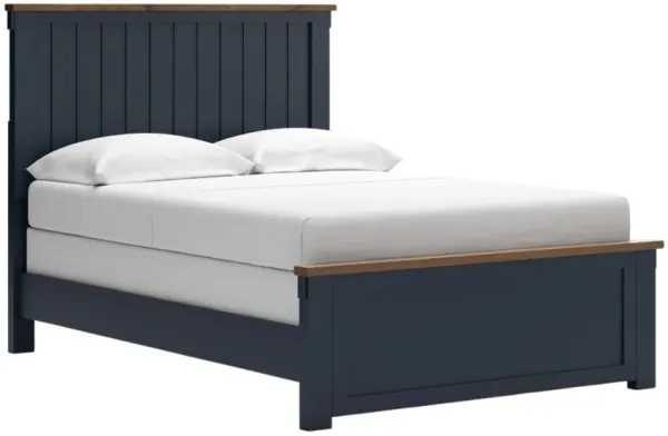 Signature Design by AshleyÂ® Landocken Blue/Brown Youth Full Panel Bed