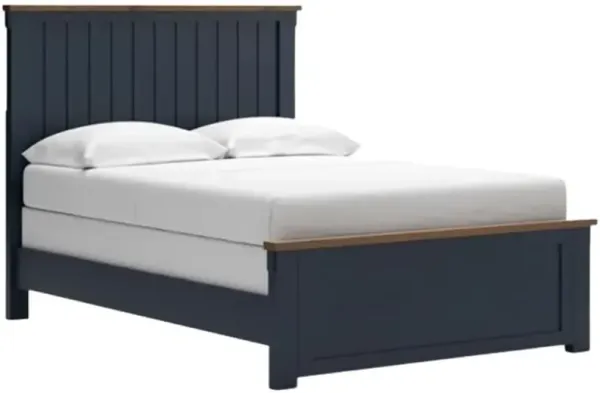 Signature Design by AshleyÂ® Landocken Blue/Brown Full Panel Bed