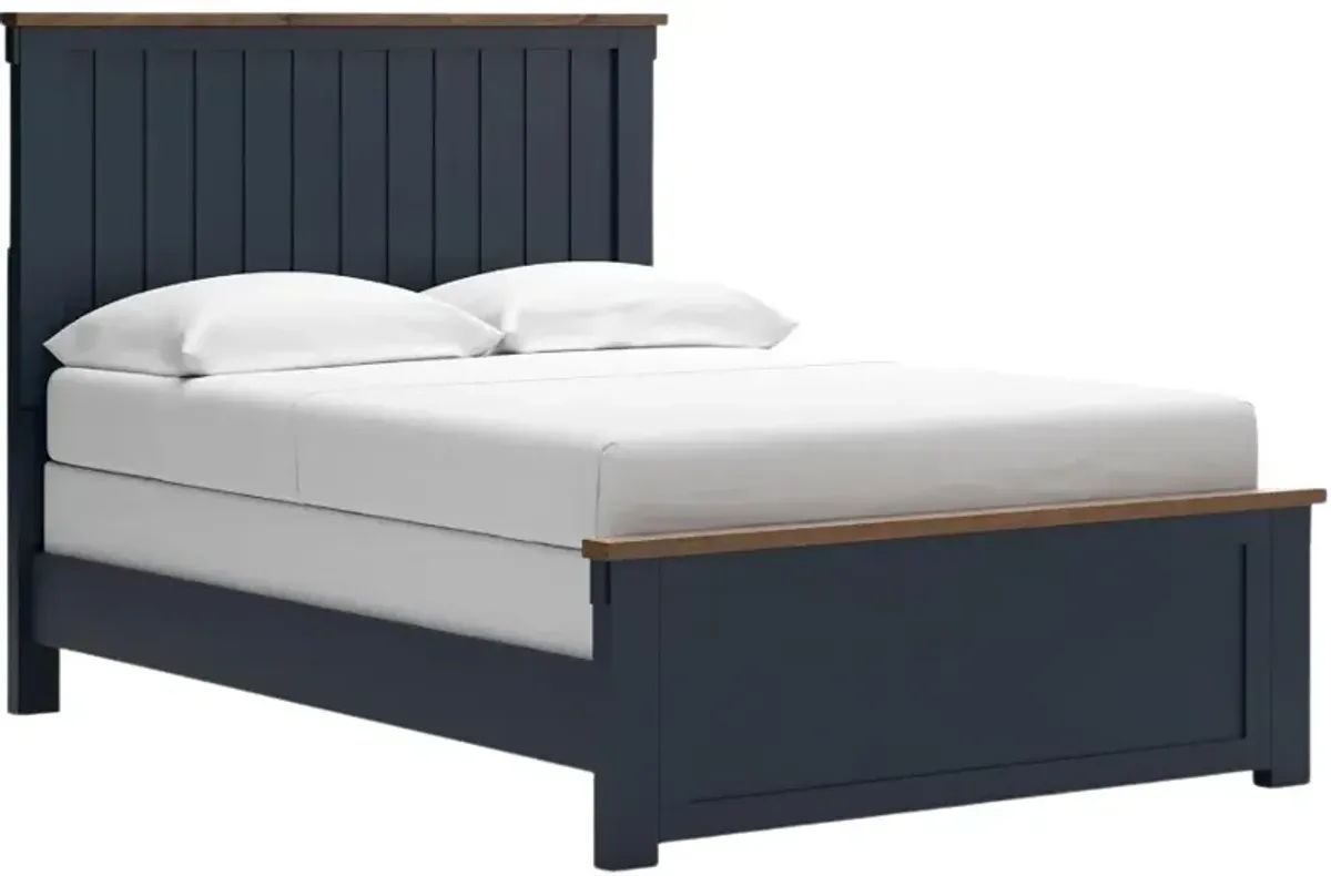 Signature Design by AshleyÂ® Landocken 4-Piece Blue/Brown Full Bedroom Set
