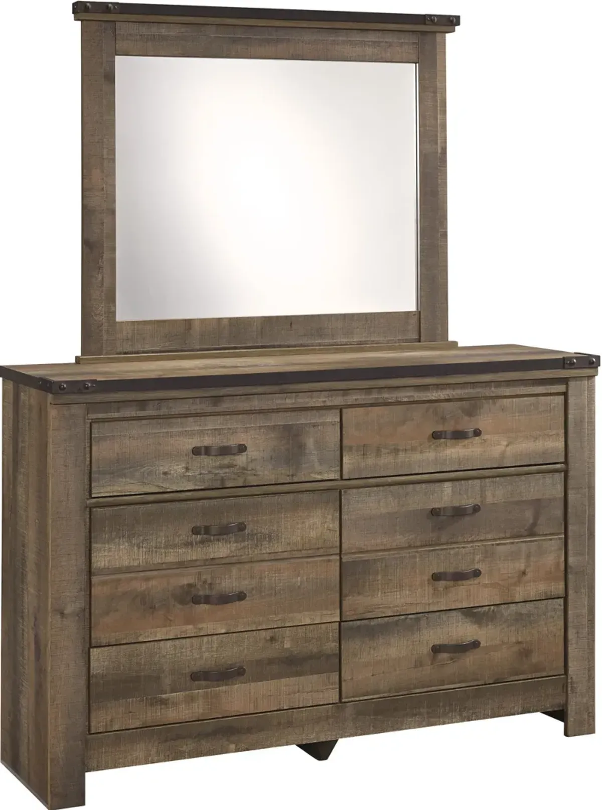 Signature Design by AshleyÂ® Trinell Rustic Brown Bedroom Mirror