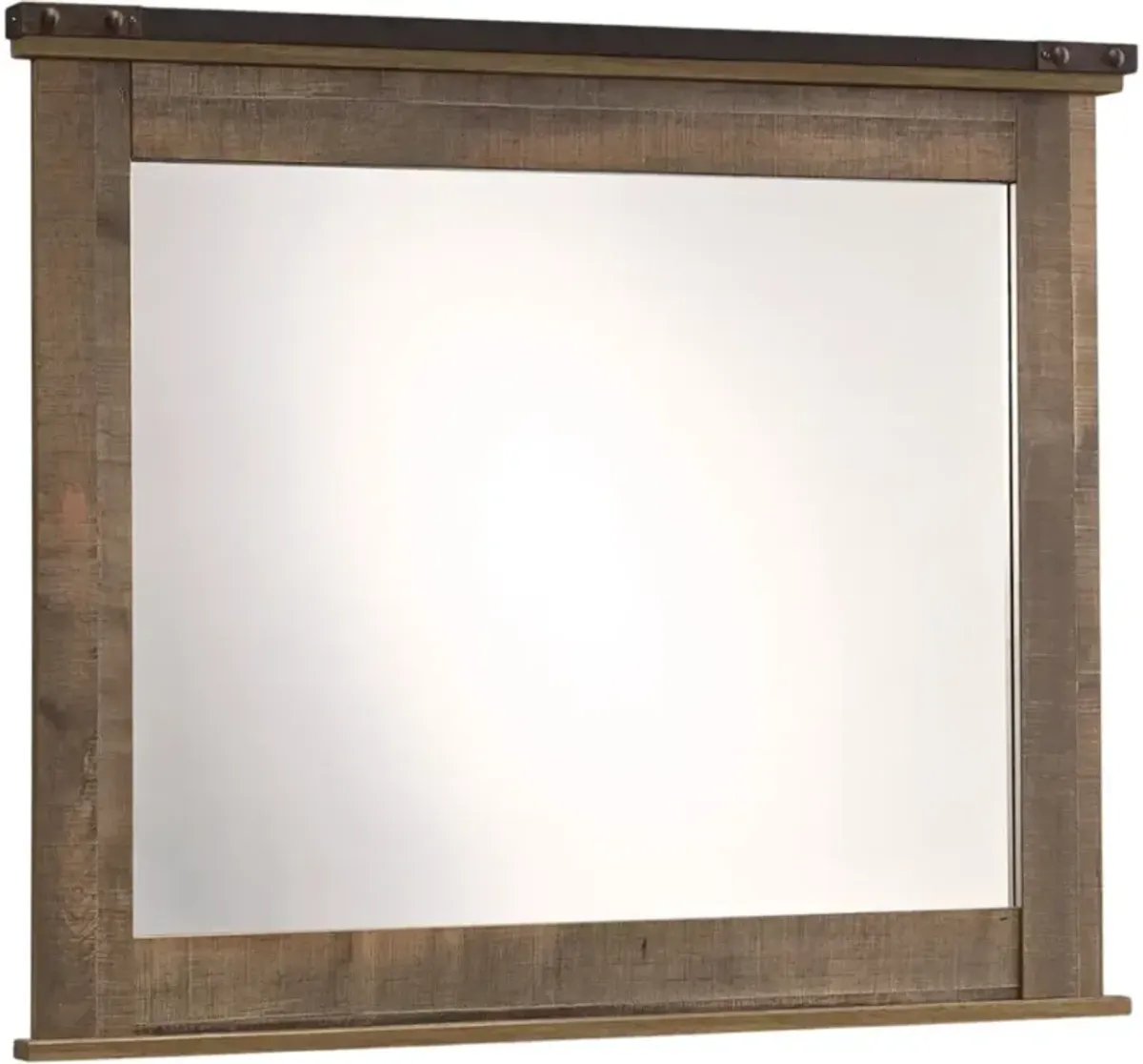 Signature Design by AshleyÂ® Trinell Rustic Brown Bedroom Mirror