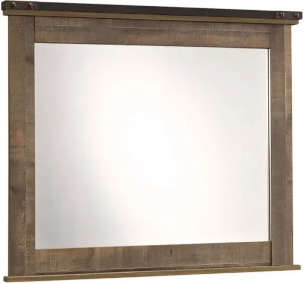 Signature Design by AshleyÂ® Trinell Rustic Brown Bedroom Mirror