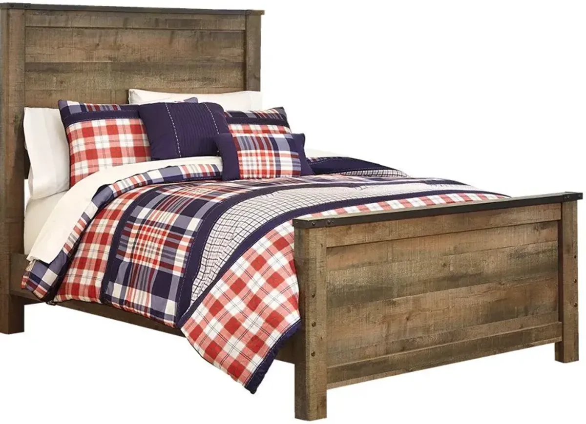Signature Design by AshleyÂ® Trinell 4-Piece Brown Full Panel Bed Set