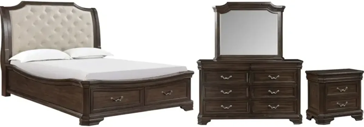 New ClassicÂ® Home Furnishings Lyndhurst 4-Piece Walnut Brown Queen Bedroom Set