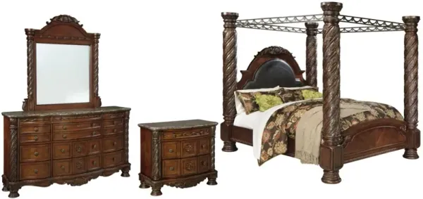 MillenniumÂ® by AshleyÂ® North Shore Four-Piece Dark Brown King Bedroom Set