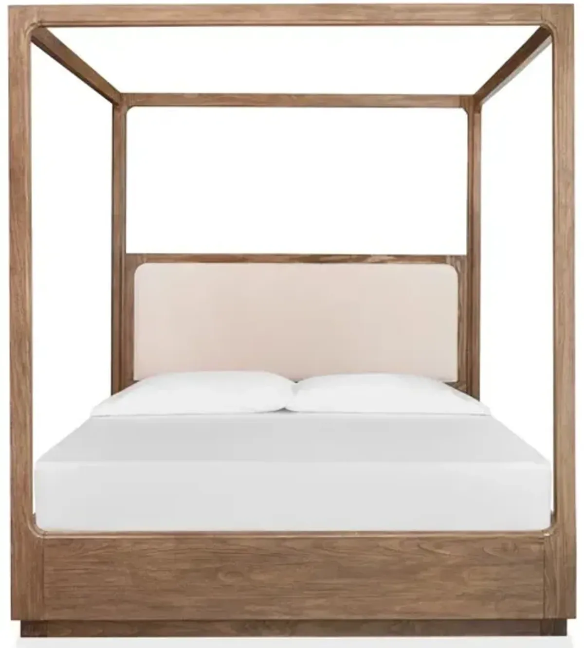 Magnussen HomeÂ® Westbourne Beige/Brown Queen Upholstered Poster Bed