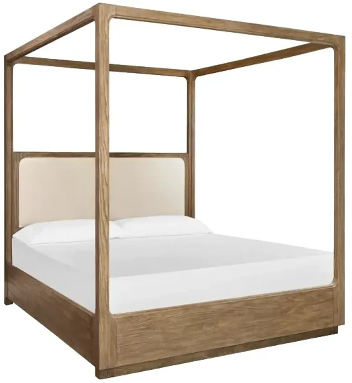 Magnussen HomeÂ® Westbourne Beige/Brown Queen Upholstered Poster Bed