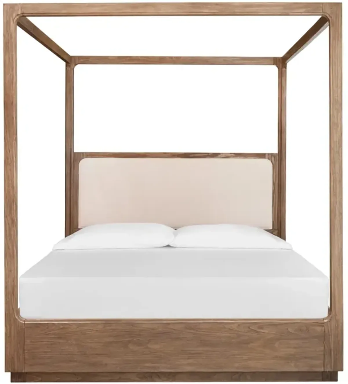 Magnussen HomeÂ® Westbourne Dark Umber/Milo Ivory King Upholstered Poster Bed