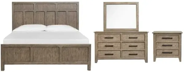Magnussen HomeÂ® Claremont 4-Piece Smokey Taupe King Bedroom Set