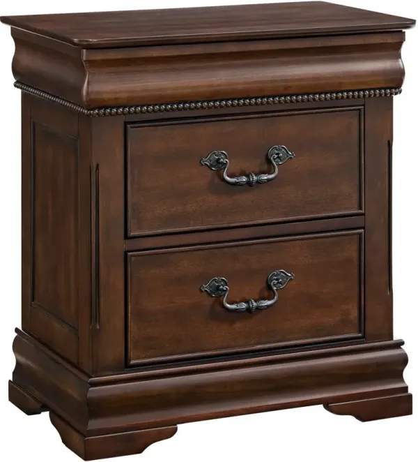 Elements International Northridge Cherry Nightstand