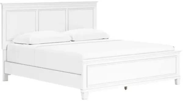 Signature Design by AshleyÂ® Fortman White Queen Panel Bed