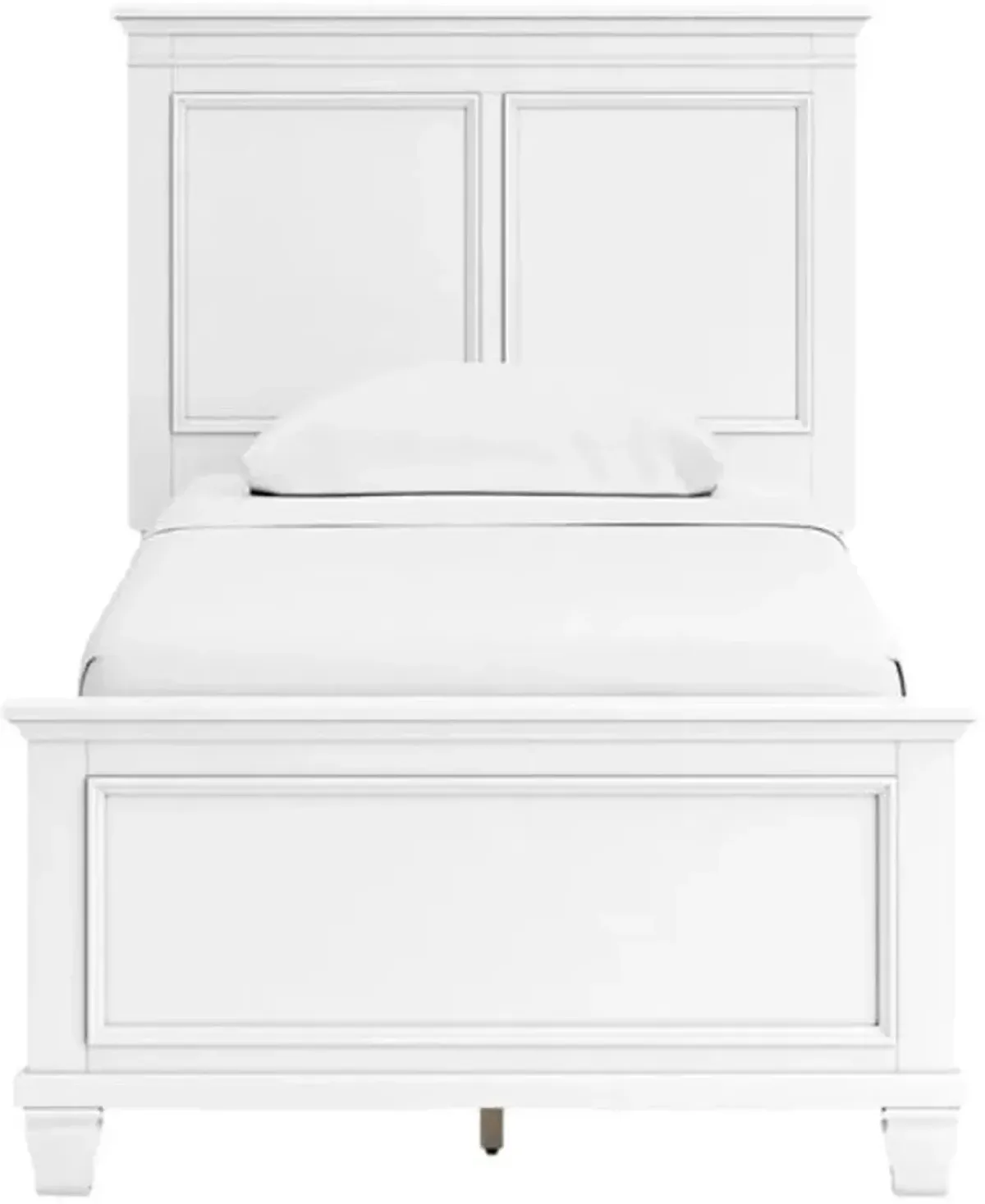 Signature Design by AshleyÂ® Fortman White Twin Panel Bed