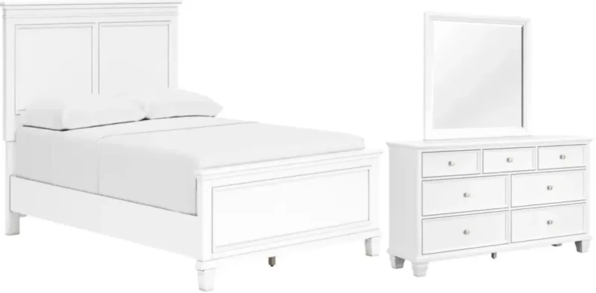 Signature Design by AshleyÂ® Fortman 3-Piece White Full Panel Bedroom Set