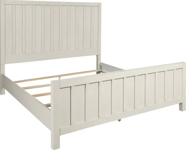 BenchcraftÂ® Shaybrock Antique White Queen Panel Bed