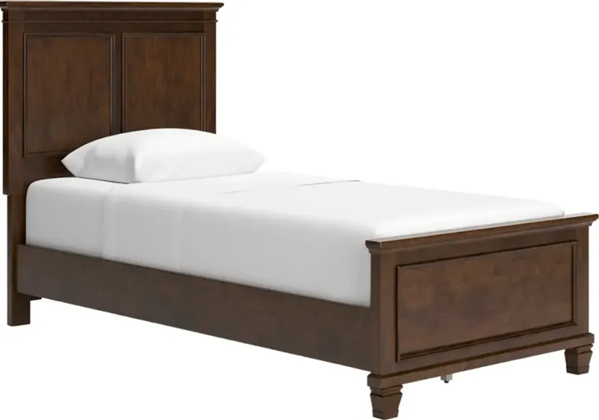 Signature Design by AshleyÂ® Danabrin 4-Piece Brown Twin Panel Bed Set