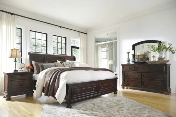 MillenniumÂ® by AshleyÂ® Porter 4-Piece Rustic Brown Queen Bedroom Set