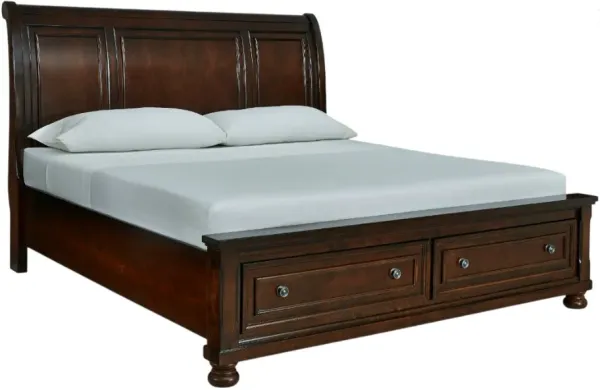 MillenniumÂ® by Ashley Porter Brown Queen Sleigh Storage Bed