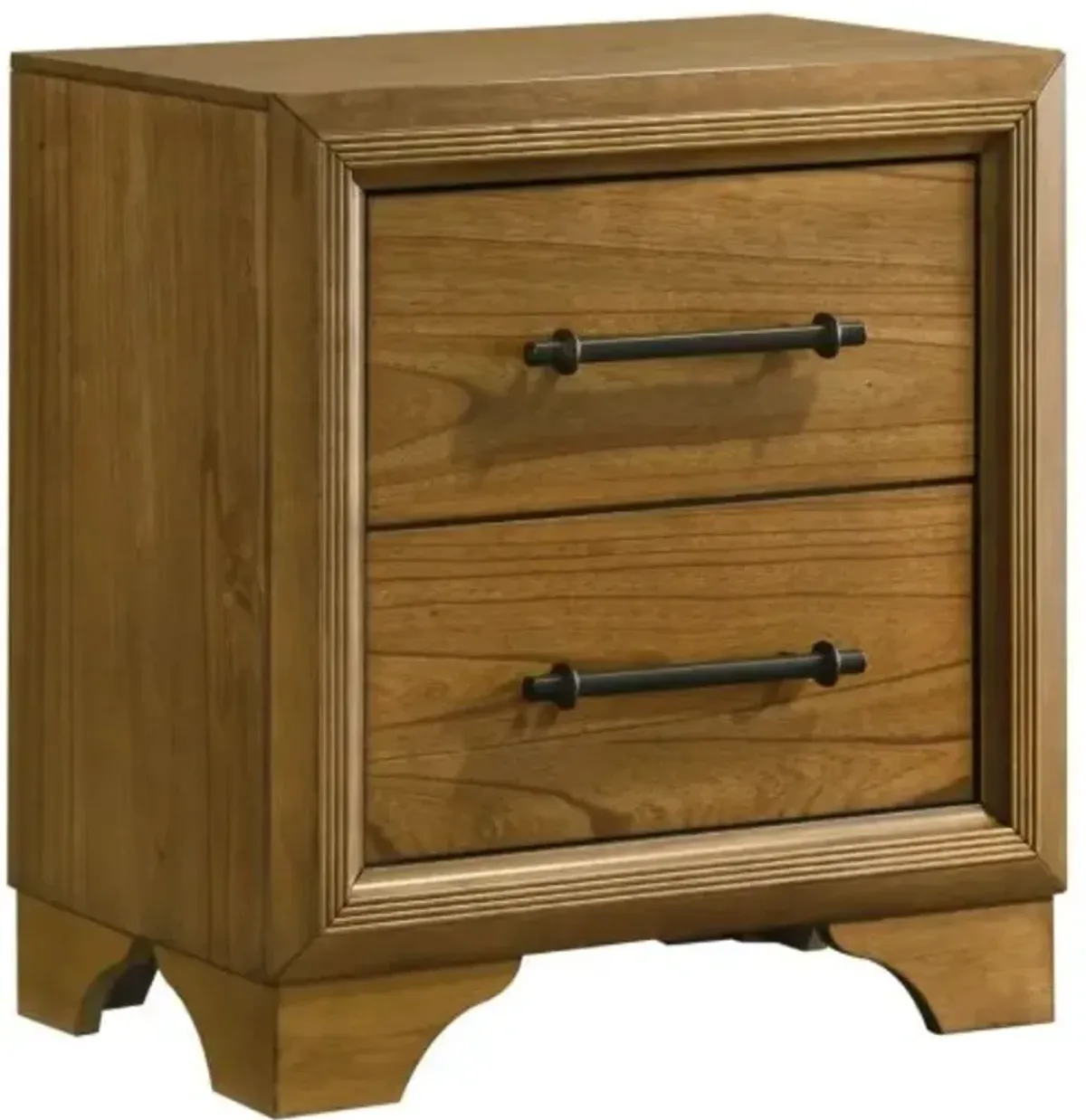 Elements International Harmony Walnut Nightstand