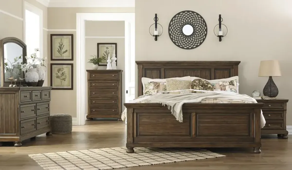 Signature Design by AshleyÂ® Flynnter Medium Brown Queen Panel Bed