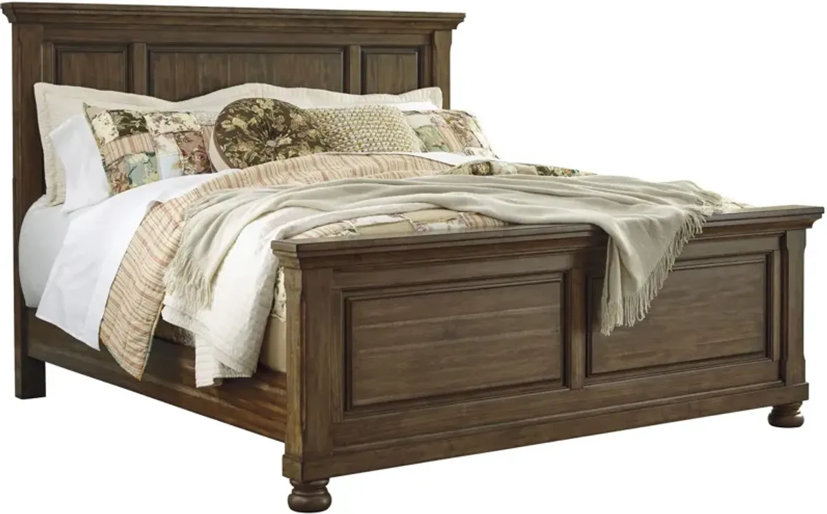 Signature Design by AshleyÂ® Flynnter Medium Brown Queen Panel Bed