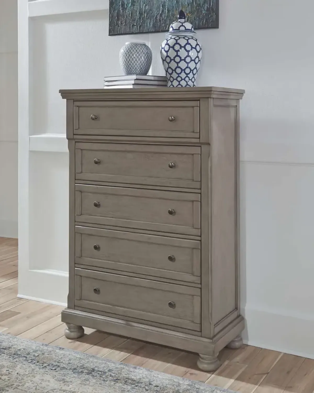 Signature Design by AshleyÂ® Lettner Light Gray Chest